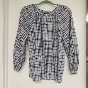 Blue / White Striped Blouse